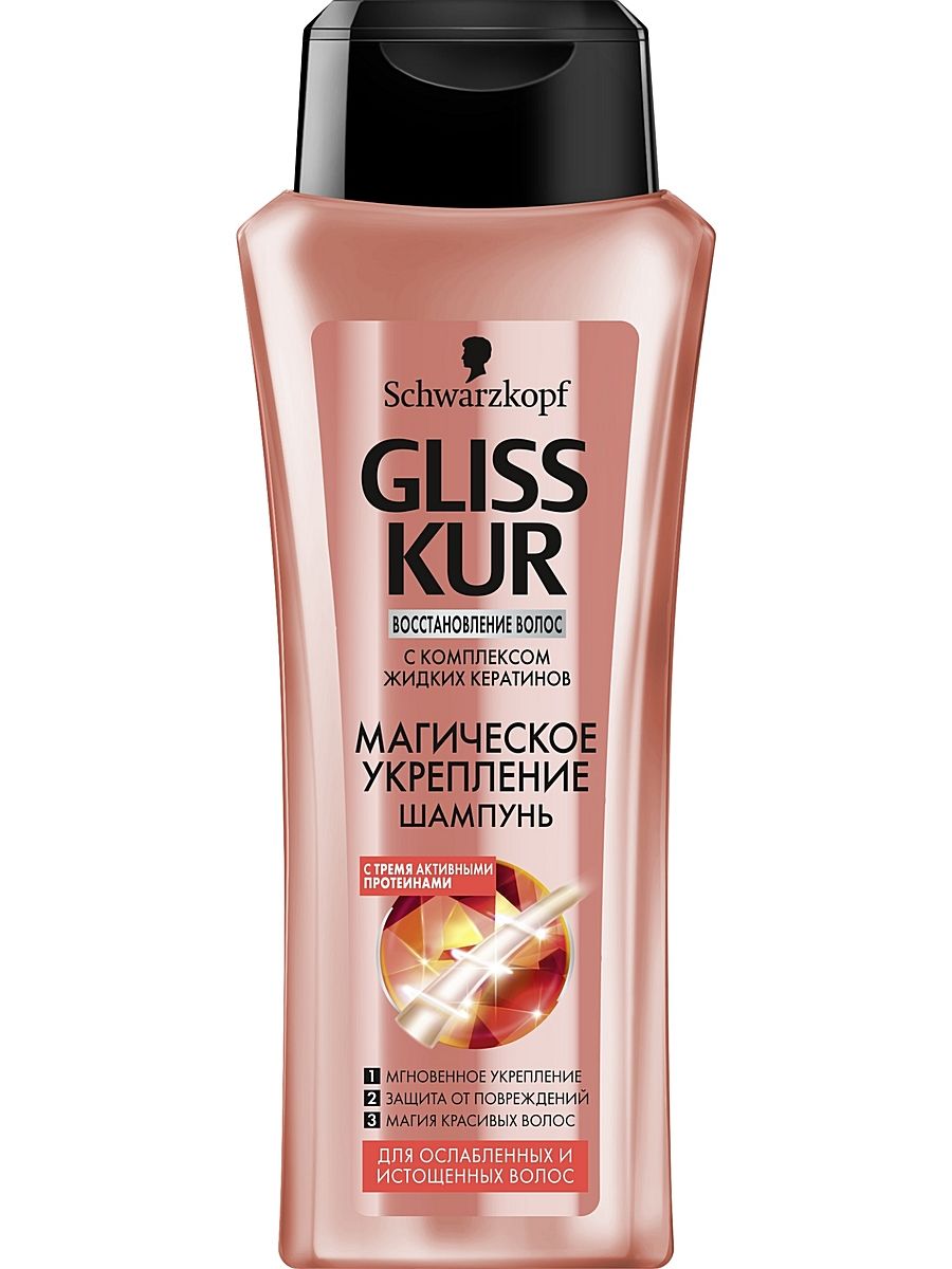 Шампунь Gliss Kur 250мл. Магическое укрепление