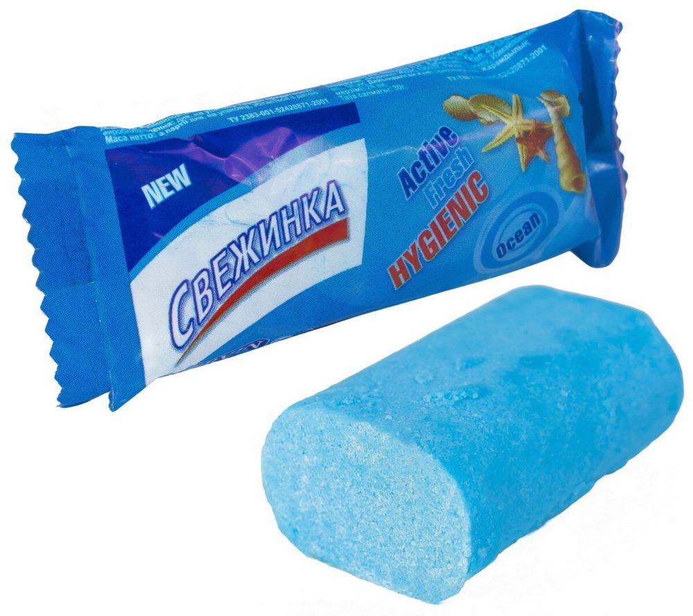 Освежитель для унитаза  Свежинка 30г. зап.блок Море (24)