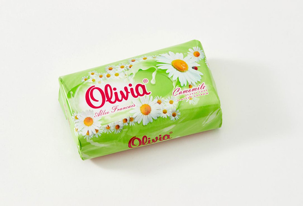Мыло ALVIERO Olivia Allee Francais 90г. Ромашка (уп.6) (72)