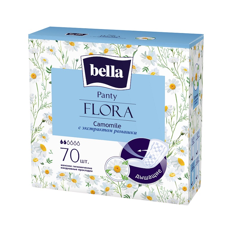 Прокладки Белла Панти Флора 70шт. Camomile (с экст. ромашки) (12)