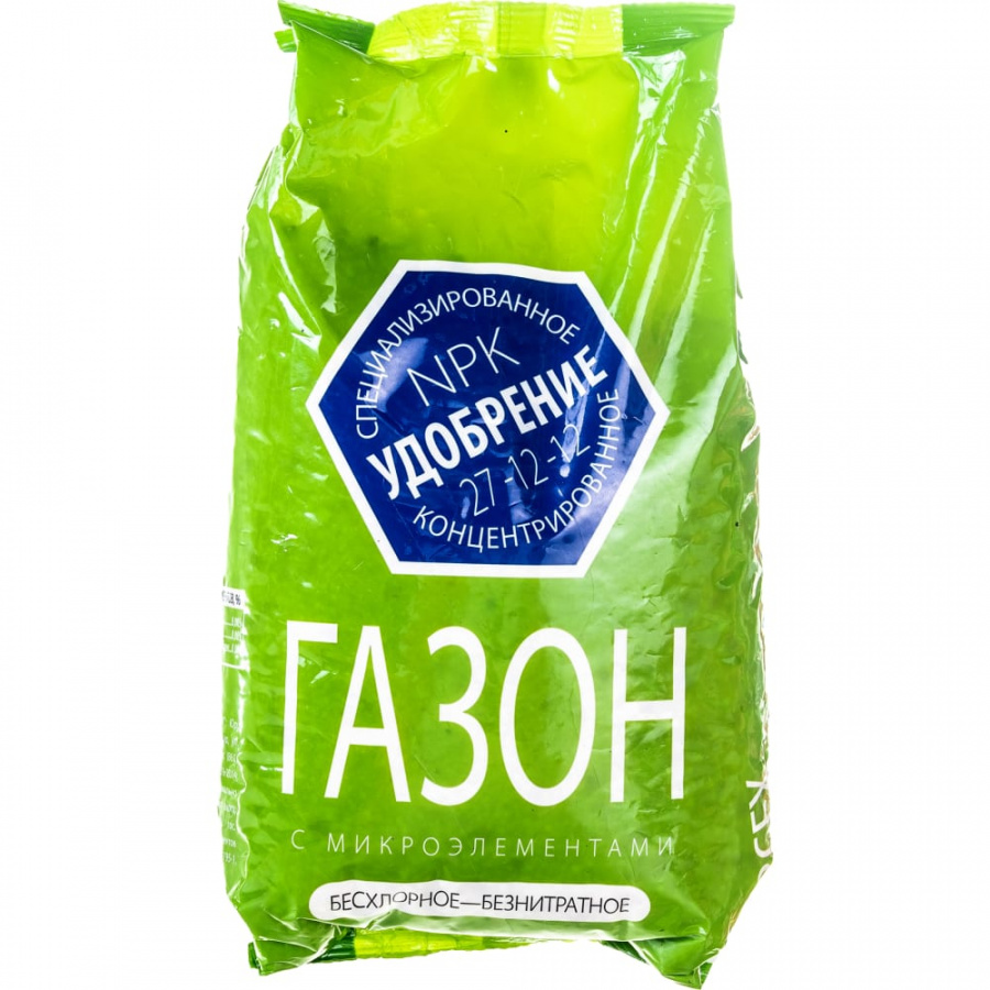 Удобрение Агроуспех 1,5кг. Газонное весна-лето с микроэлементами минеральное