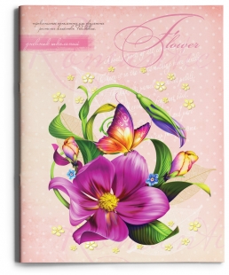 Дневник ПрофПресс м.обл. д/1-11 кл. 40л. "Лиловые лепестки"