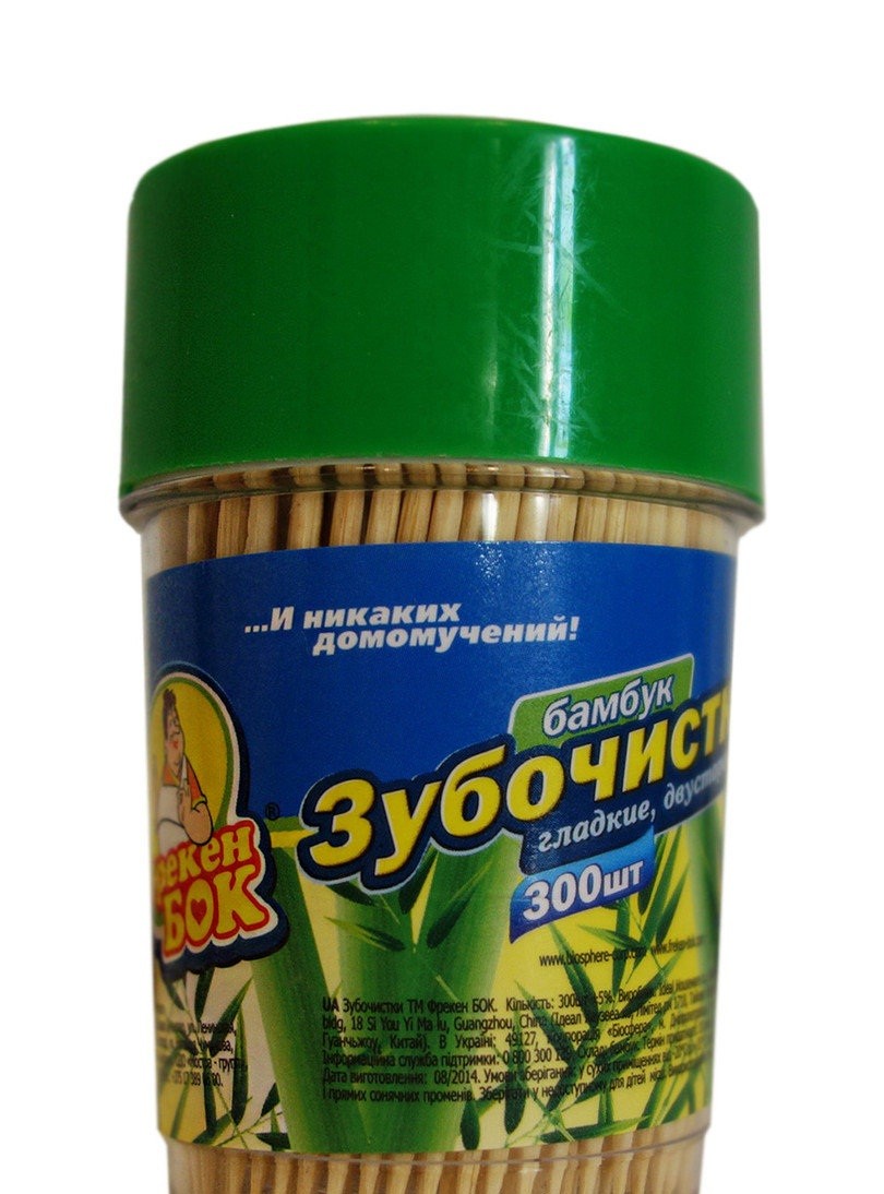 Зубочистки Фрекен бок 300шт. Бамбуковые