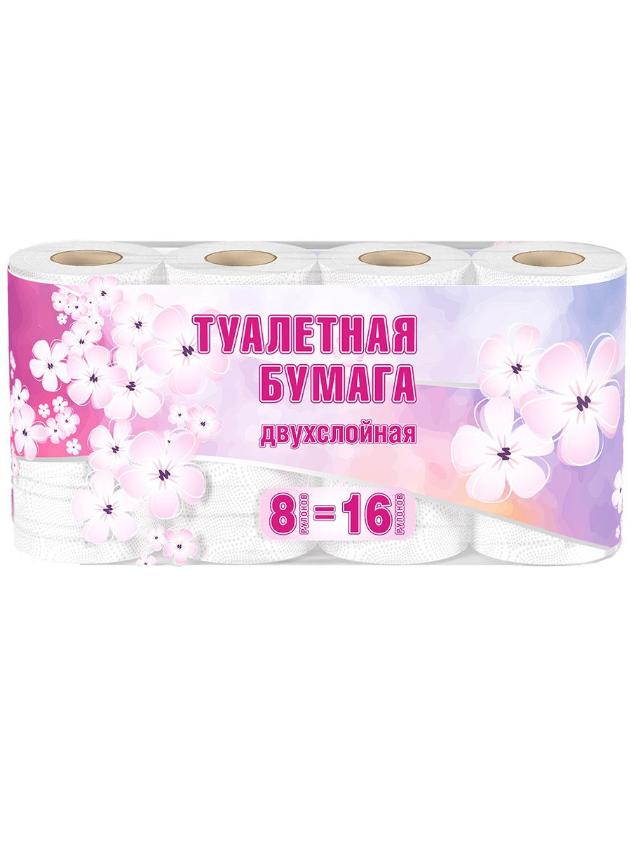 Туалетная бумага NoName 2сл. 8рул. 30м.