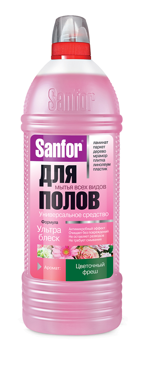 Ср-во Санфор 1л. д/пола Цветочный фреш (9) 22245