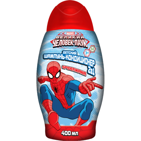 Шампунь Спайдер-мен 400мл.  с кондиционером Spidermania