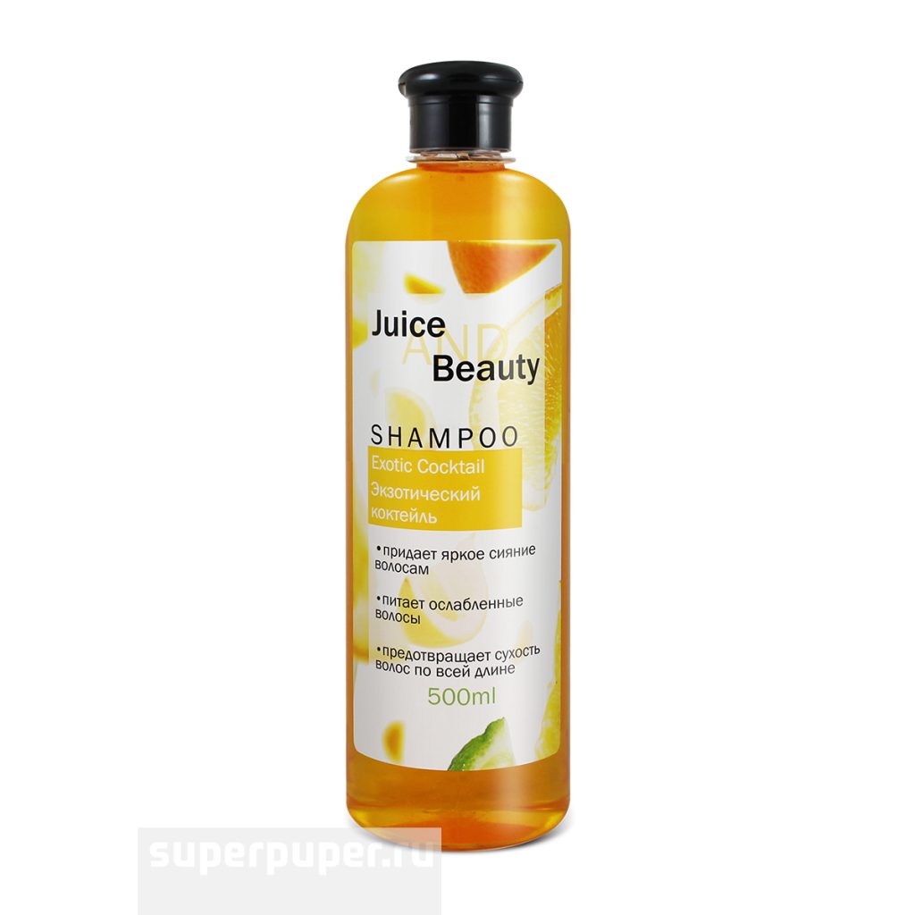 Шампунь Саната Juice and Beauty 500мл. Экзотический коктейль