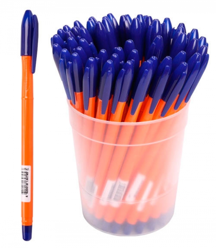 Ручка шар. масл. СИНЯЯ Стамм 333 ORANGE (уп.50)