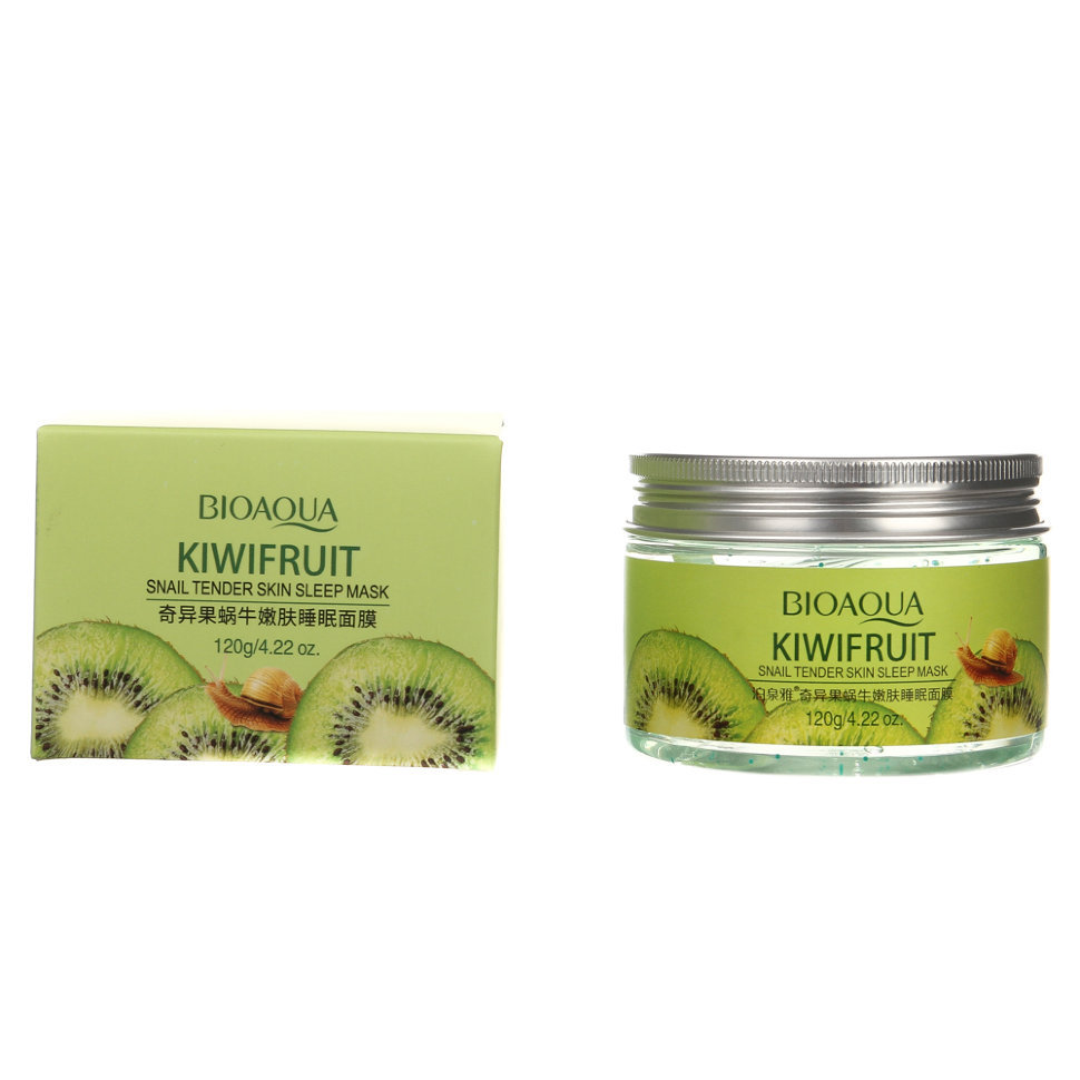 Маска д/лица Bioaqua 120г. KIWIFRUIT Ночная с экстрактом киви и слизью улитки