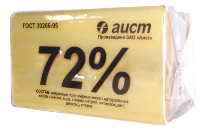 Мыло Аист 200г. Хоз. 72%. (в обертке)