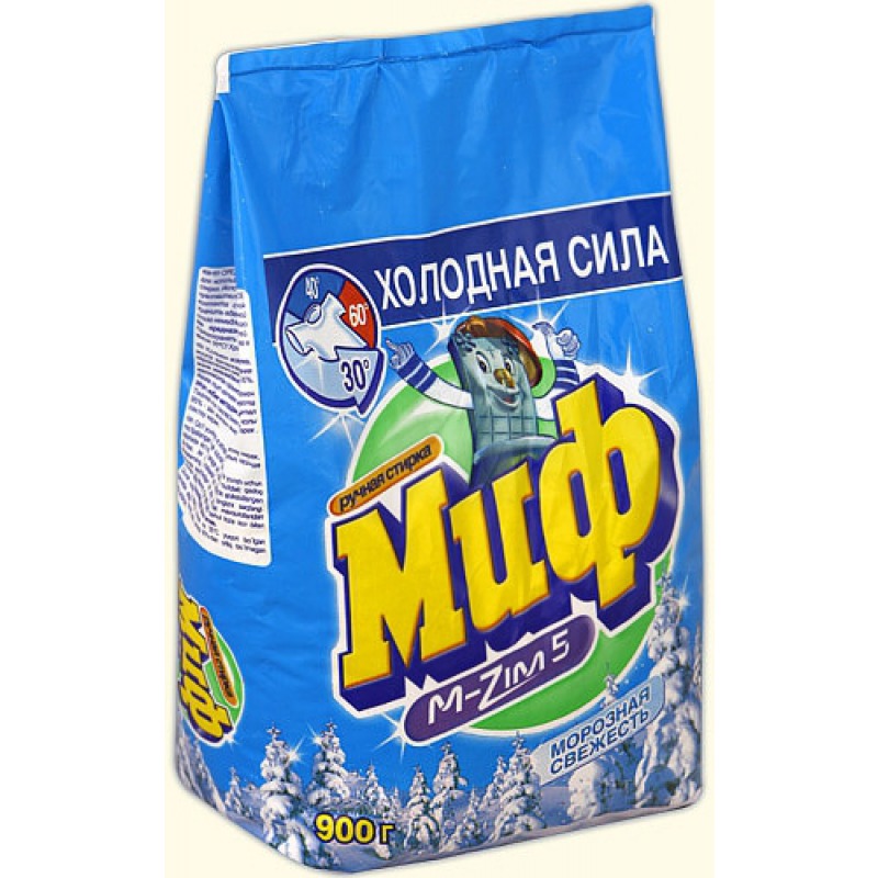 Стир.порошок МИФ ручн. 900г. Морозная Свежесть