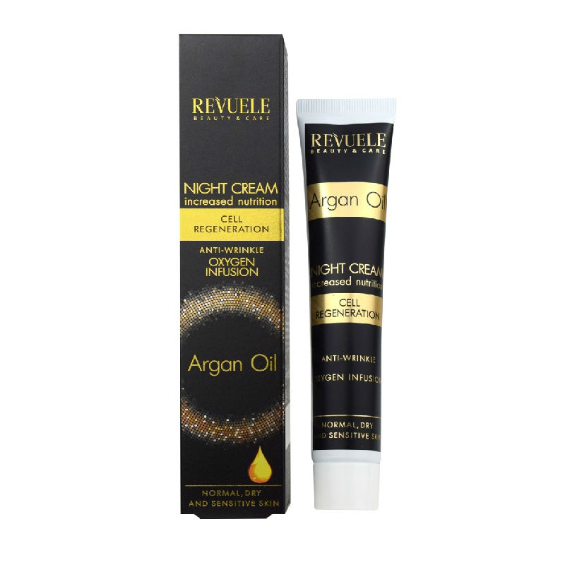 Крем Revuele Argan oil 50мл. д/лица интенс. омоложение Ночь