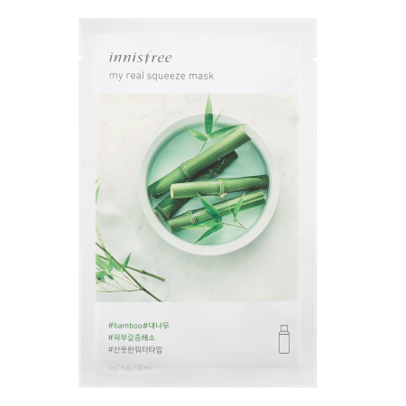 Маска д/лица Innisfree My Real Squeeze Mask Bamboo бамбук
