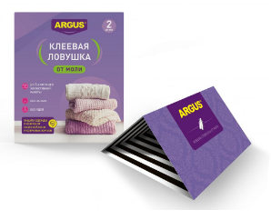 От моли ловушка Argus 2шт. клеевая от платяной моли (48)