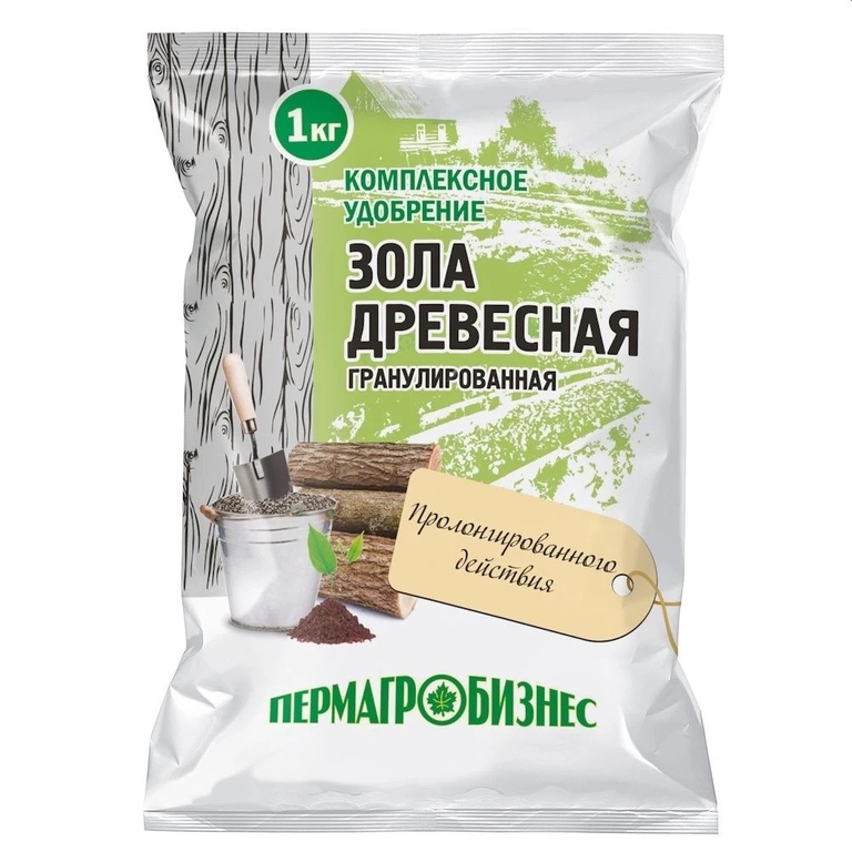 Удобрение ПАБ 1кг. Зола гранул. древесная