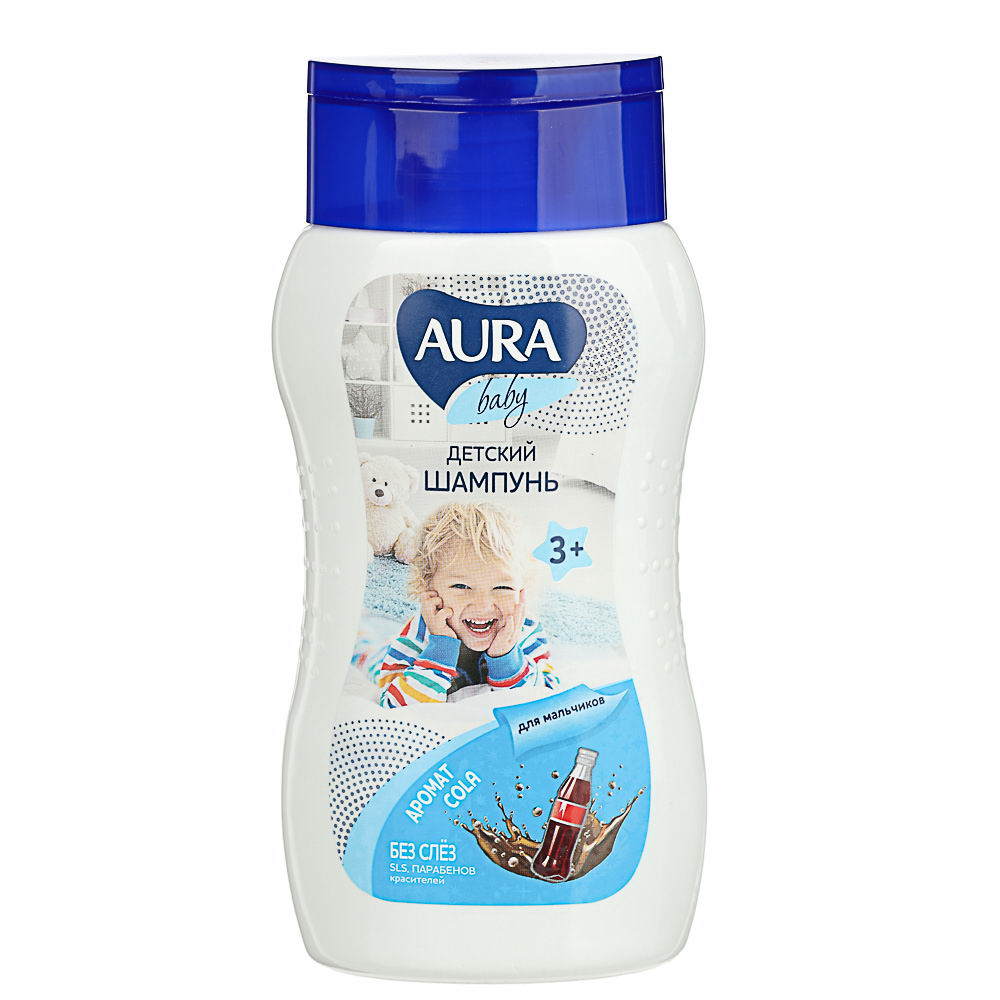Шампунь AURA baby 200мл. дет. для мальчиков 3+
