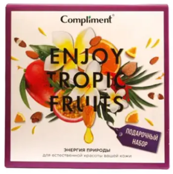 ПН/ЖЕН. №1400-2 ENJOY TROPIC FRUITS (Гель д/д200мл+Гоммаж д/лица 80мл) (10)