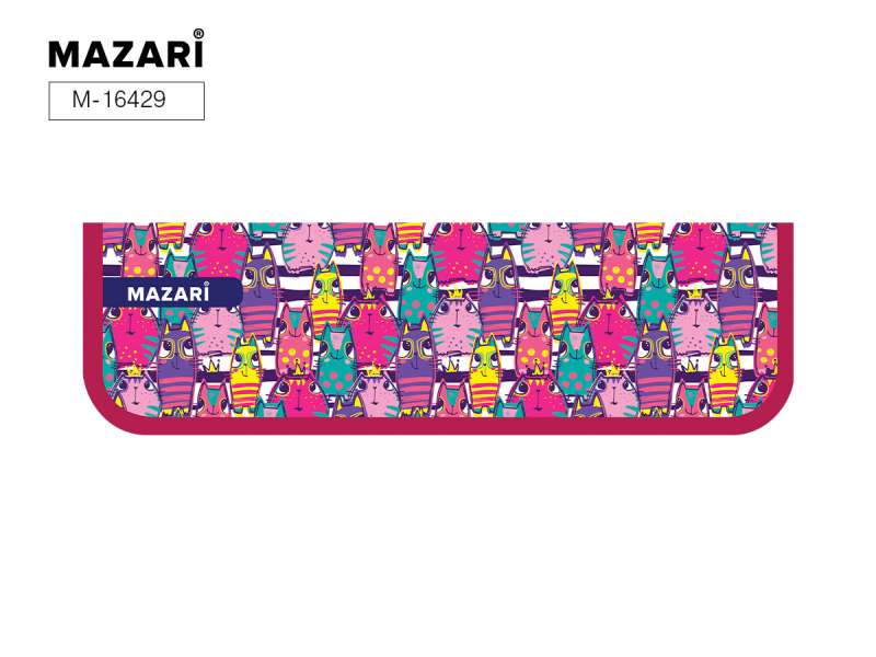 Пенал д/кистей Mazari 270*90мм. Kitty