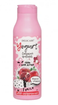 Гель для душа Delicare 400мл. Yogurt Сладкий гранат (18)