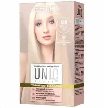 Краска д/волос Estel Uniq sense 10/0 Светлый блондин (10)