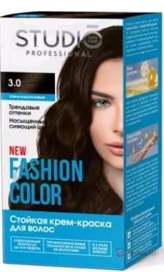 Краска д/волос Studio"Fasion Color 3.0 Тёмно-каштанов.