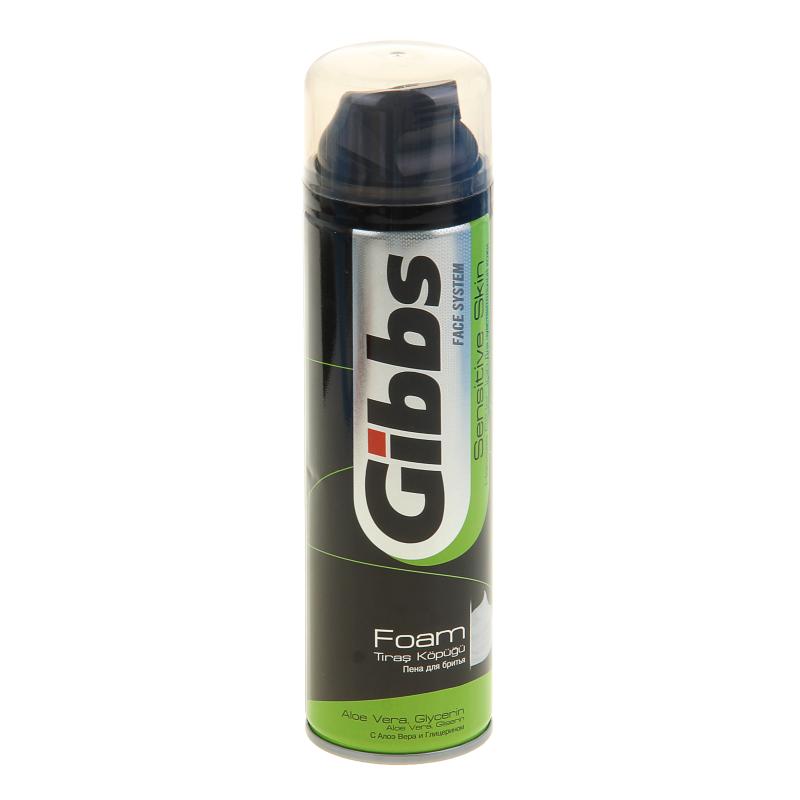 Пена д/бритья Gibbs 200мл. Sensitive (24)