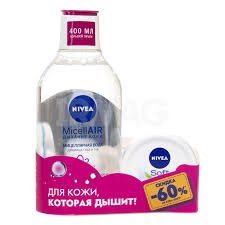 ПН/ЖЕН. Нивея (Мицеллярная вода 400мл.+крем 100мл.)