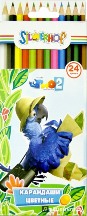 Набор цв. карандашей 24цв. Silwerhof RIO