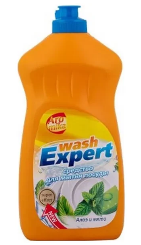 ЖМС Wash expert 1,1л. гель Алоэ и мята (12)