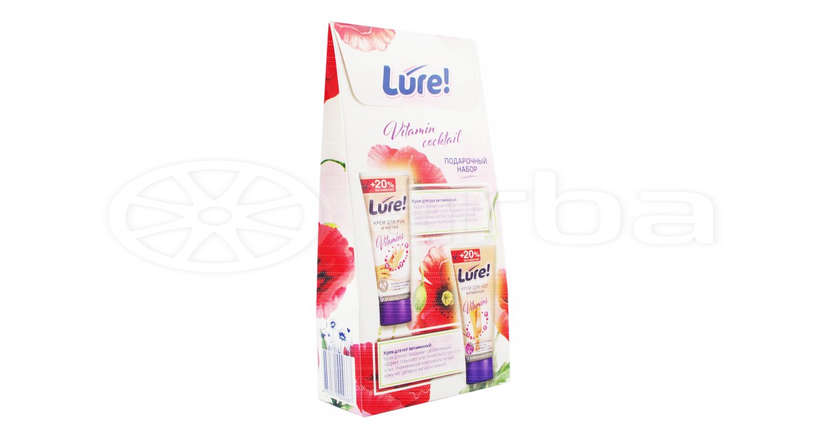 ПН/ЖЕН. Lure Vitamin cocktail (Крем д/рук75мл. +крем д/ног75мл.) 8132
