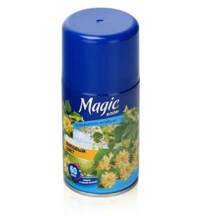 Освежитель воздуха Magic boom 250мл. Сменный блок Липовый цвет (12)