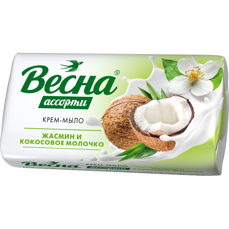 Мыло Весна 90г. Жасмин и кокосовое молочко 6205 (уп.6) (72)