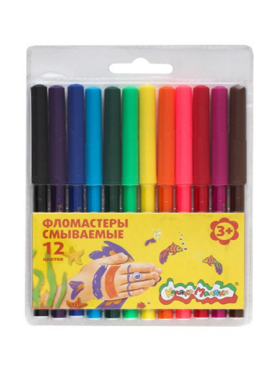 Фломастеры 12цв. Каляка-Маляка круг. вент. блистер (12/240)