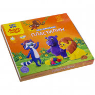 Пластилин 12цв. Мульти-Пульти 240гр. Приключения енота +стек