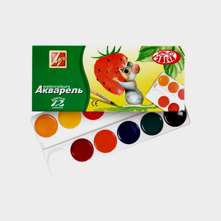 Краски акварель 24цв. Каляка-Маляка пласт.уп.