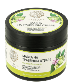 Маска д/волос Русское поле 300мл. Объем и пышность на трявяном отваре (8)