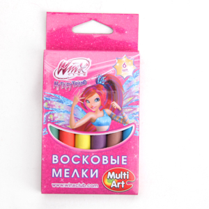 Набор воск.мелков 6цв. "Multi Art" Дизайн "Winx"
