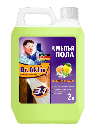 Ср-во Dr.AKTIV 2л. д/пола Морозный цитрус (8)***