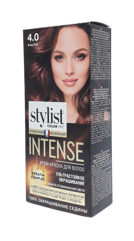 Краска д/волос STYLIST COLOR PRO INTENSE 4.0 Каштан (17)