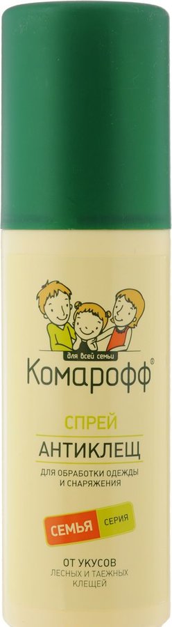Спрей от клещей Комарофф 125мл. Антиклещ