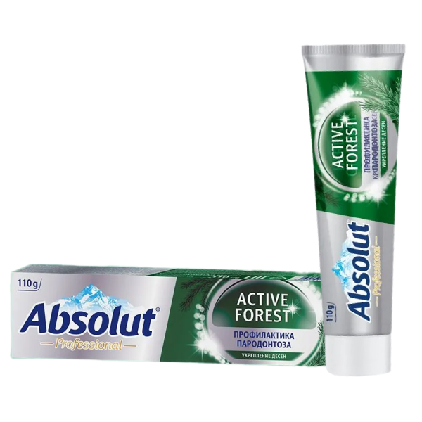 Зубн.паста Абсолют 110мл. Pro Active forest гелевая 8129 (24)