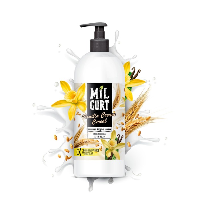 Мыло жидк. Весна 860г. Milgurt ванильный йогурт со злаками 5192 (8)