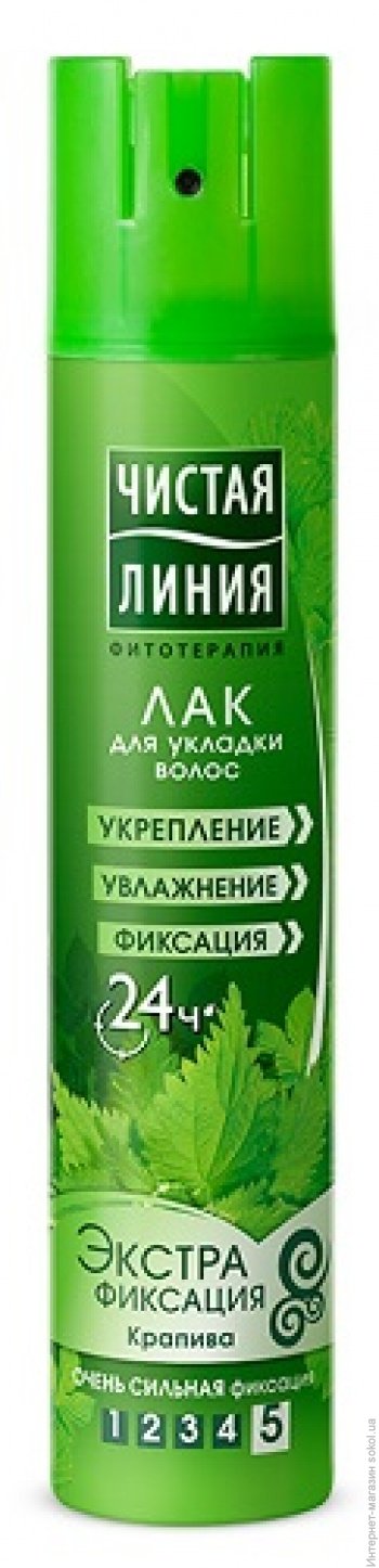 Лак д/волос Чистая линия 200мл. Экстрафиксация