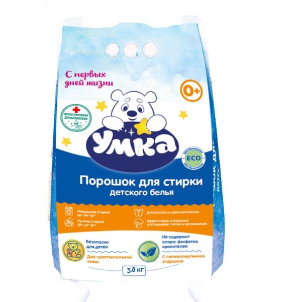 Стир.порошок Умка 3,8кг детск.