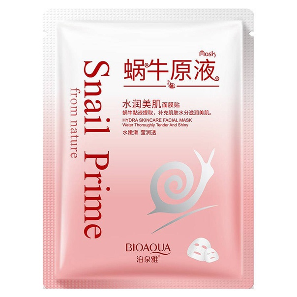 Маска д/лица Fabrik cosmetology SNAIL PRIME тканевая Увлажнение