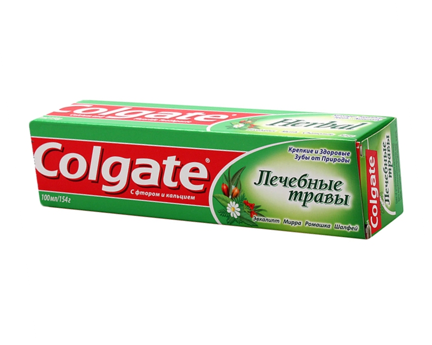 Зубн.паста Colgate 100мл. Лечебные травы Отбеливающая (48)