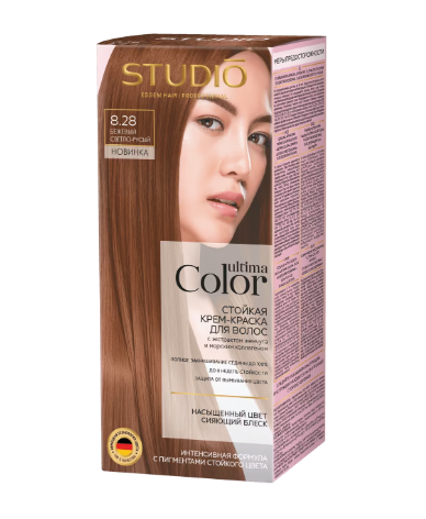 Краска д/волос Studio Ultima Color 8.28 Бежевый светло-русый (8)