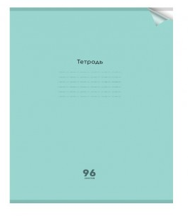 Тетрадь А4 96л. КЛ. ПрофПресс пласт. обл. Пастель green