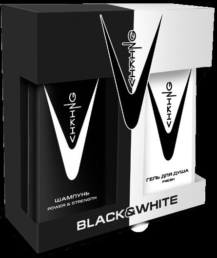 ПН/МУЖ. Викинг Black&White (Шамп.+гель д/душа освежающий)