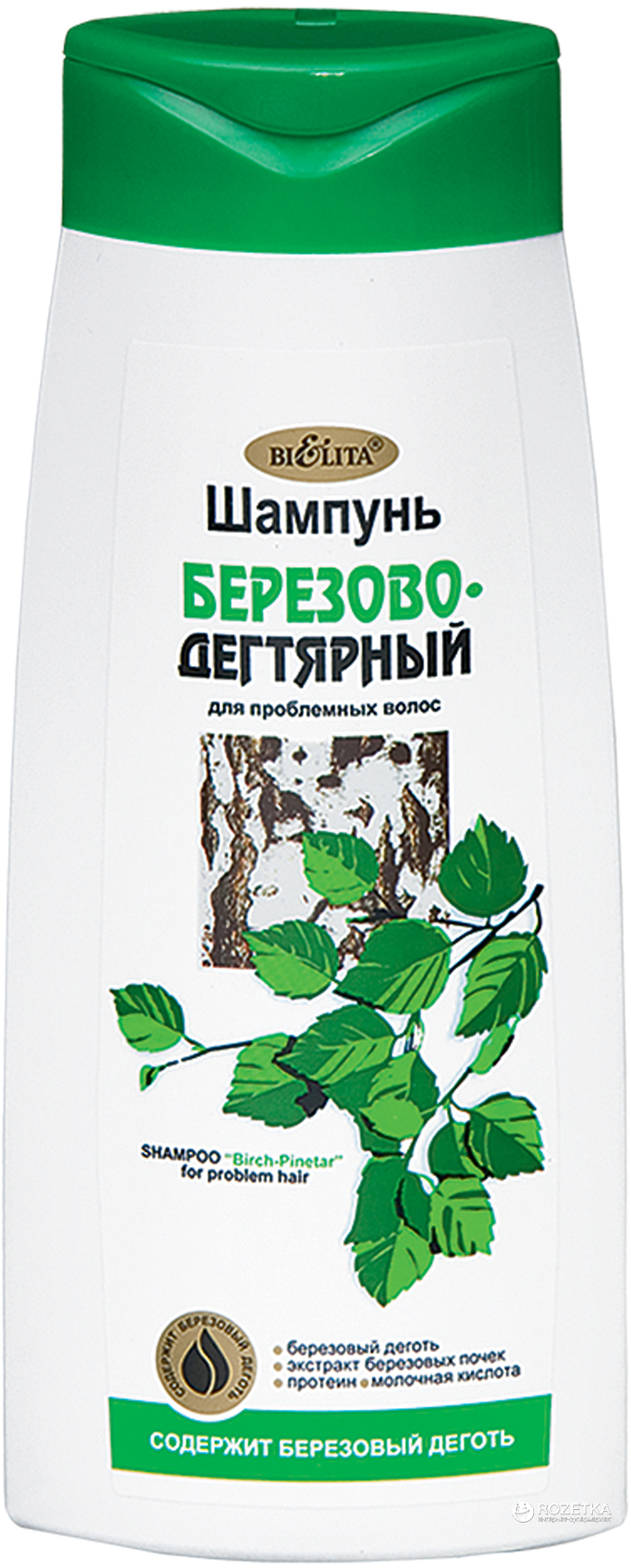 Шампунь Белита 480мл. Берёзово-Дегтярный